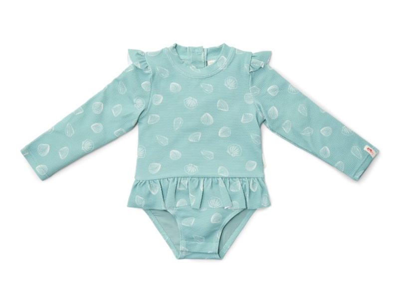 Little Dutch Plavky dlouhý rukáv Ocean Treasures Surf Blue vel. 86/92