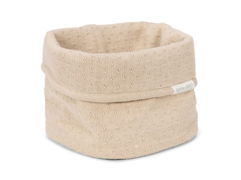 Little Dutch Košík pletený malý Pure Soft Beige