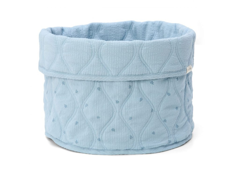 Little Dutch Košík textilní oboustranný velký Pure Denim Blue