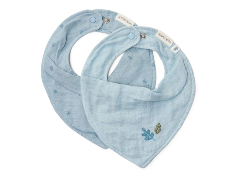 Little Dutch Bryndáček bandana 2 ks Pure Denim Blue