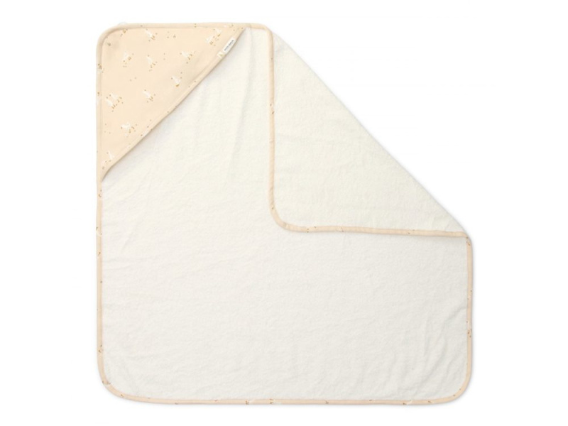 Little Dutch Osuška s kapucí 75x75 cm Husa Newborn Naturals
