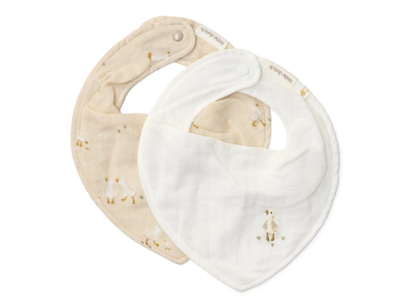 Little Dutch Bryndáček bandana 2 ks Husa Newborn Naturals