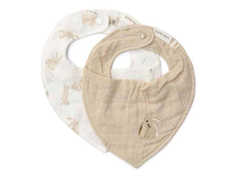 Little Dutch Bryndáček bandana 2 ks Baby Bunny