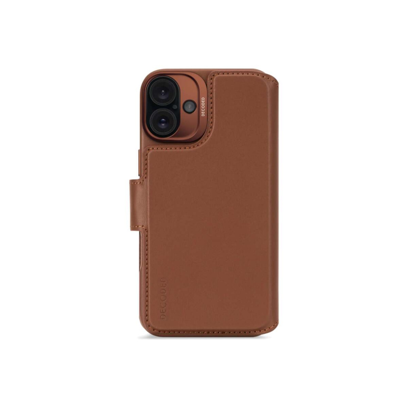 Decoded Leather Detachable Wallet tan iPhone 16 D25IPO16DW5TN