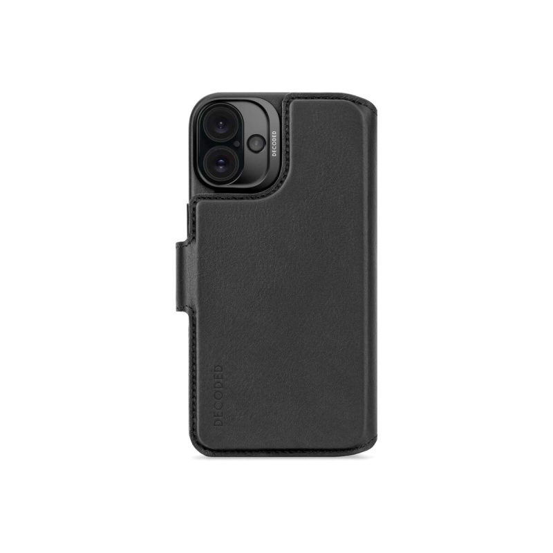 Decoded Leather Detachable Wallet black iPhone 16 D25IPO16PLDW5BK