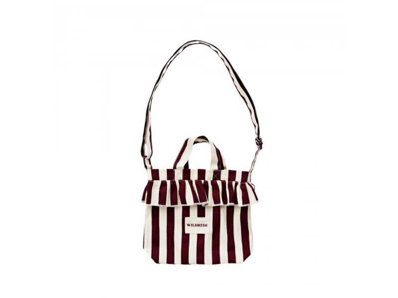 Wildride Taška mini přes rameno Bordeaux Stripe