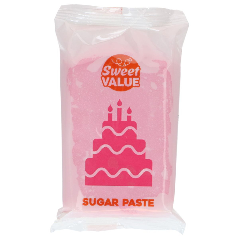 Cukrová hmota Sweet Value Bright Pink 200g