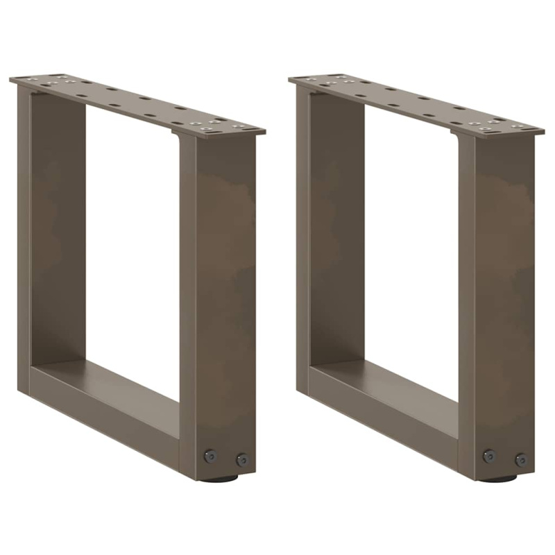 Nohy Konferenčního Stolku Ve Tvaru U 2 Ks 30X(30-31)Cm Ocel Přírodní - 2 / 60 x (30-31) cm