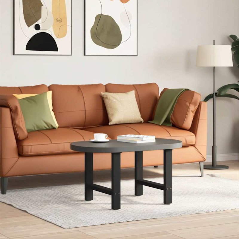 Nohy Konferenčního Stolku Černé 2 Ks Ocelové Černá - 50 x (30-31) cm