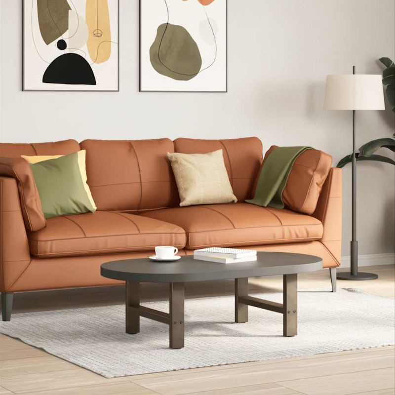 Nohy barového stolu z přírodní oceli 2 ks 40 x (100-101) cm ocel