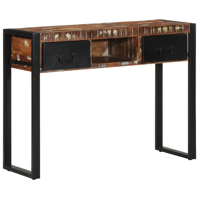 Konzolový Stolek Vícebarevné 100X35X75 Cm Recyklované Dřevo - masivní recyklované dřevo