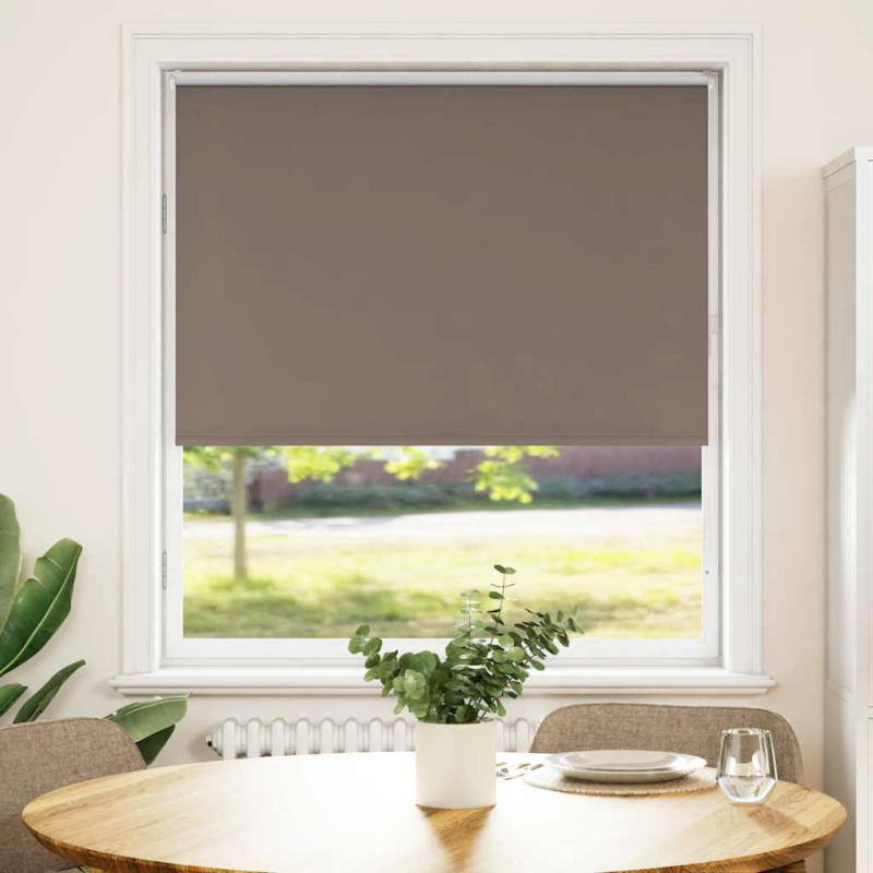 Roleta Zatemňovací Káva 115X130Cm Šířka Látky 110,7Cm Polyester Kávová