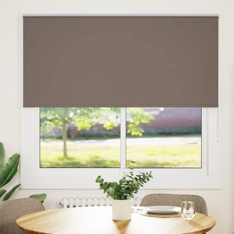 vidaXL Roleta zatemňovací Káva 145x150cm Šířka látky 141,6cm Polyester
