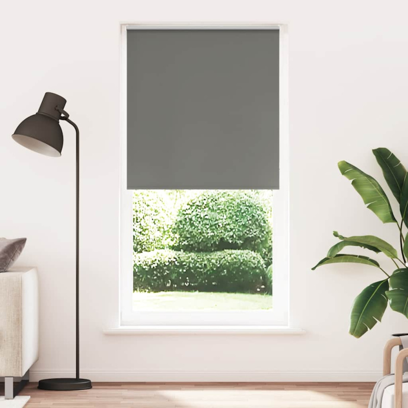Roleta Zatemňovací Šířka Látky 105,7 Cm Polyester Šedá