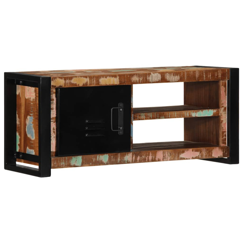 Tv Skříňka 80X30X35 Cm Masivní Regenerované Dřevo - masivní recyklované dřevo