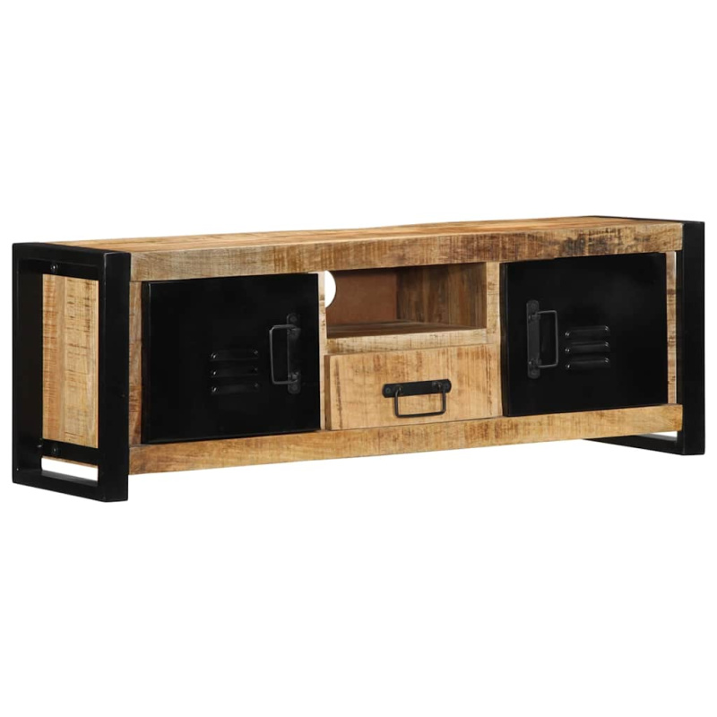 Tv Skříňka 100X30X35 Cm Masivní Hrubý Mangovník - masivní recyklované dřevo