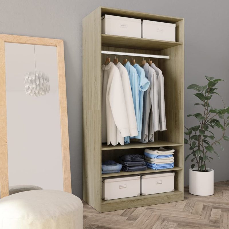 vidaXL Šatní skříň dub artisan 30 x 50 x 200 cm kompozitní dřevo