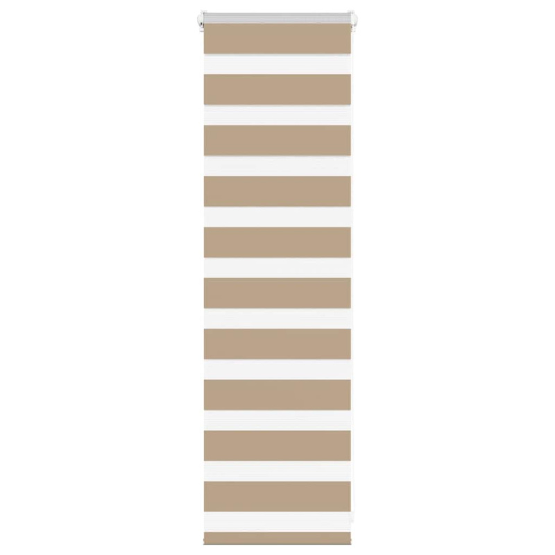 Zebra Roleta Pískově Hnědá Polyester - 140 x 200 cm