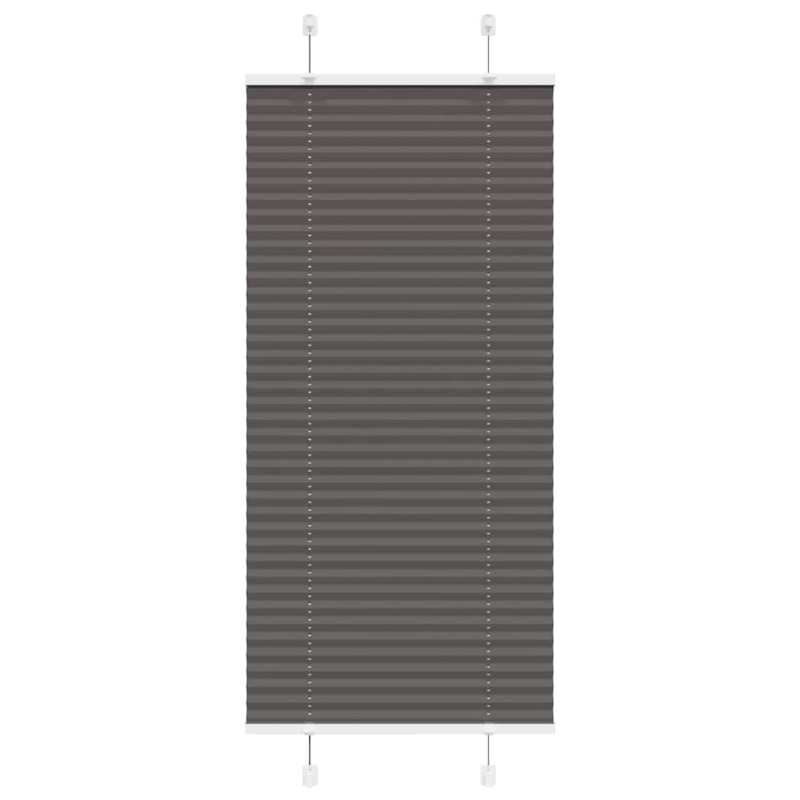 Plisovaná Roleta Černá Šířka Látky 64,4 Cm Polyester Černá - 60 x 150 cm