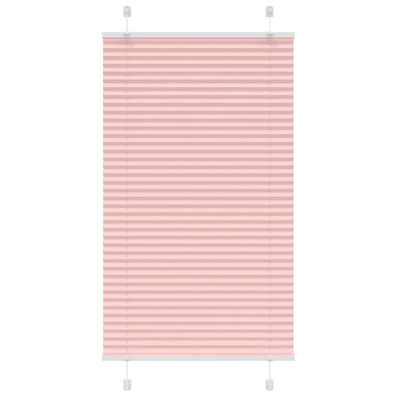 Plisovaná Roleta Šířka Látky 69,4 Cm Polyester Růžová - 95 x 100 cm