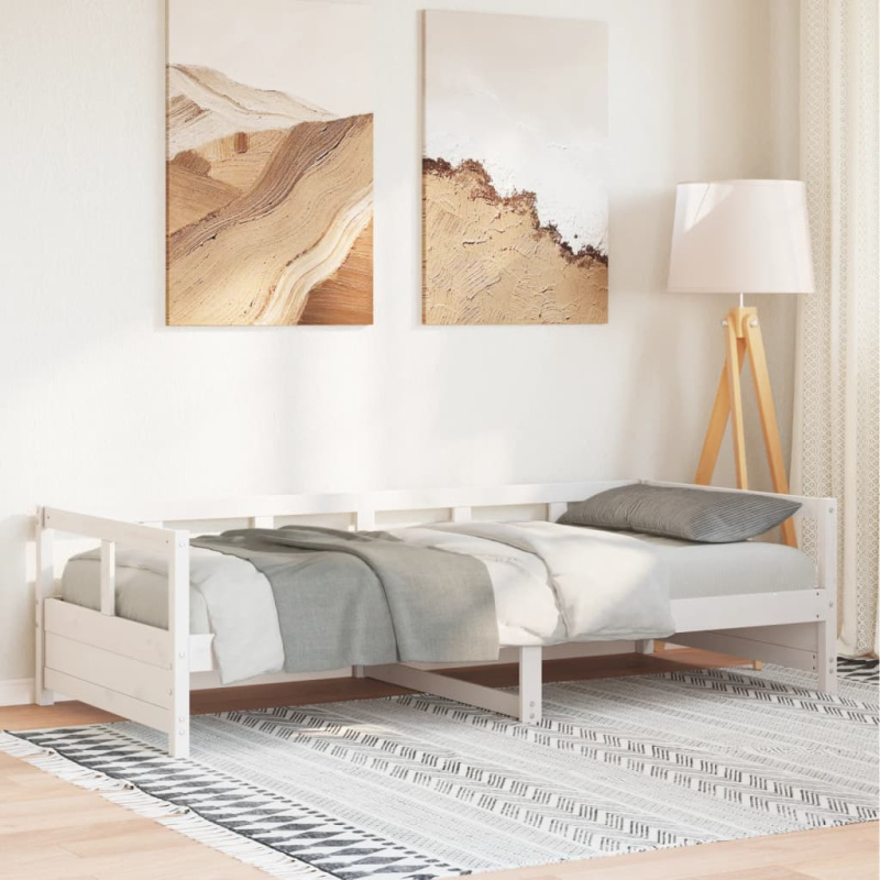 Válenda Bez Matrace Masivní Borovice - Voskově hnědá / 90 x 200 cm / Ne