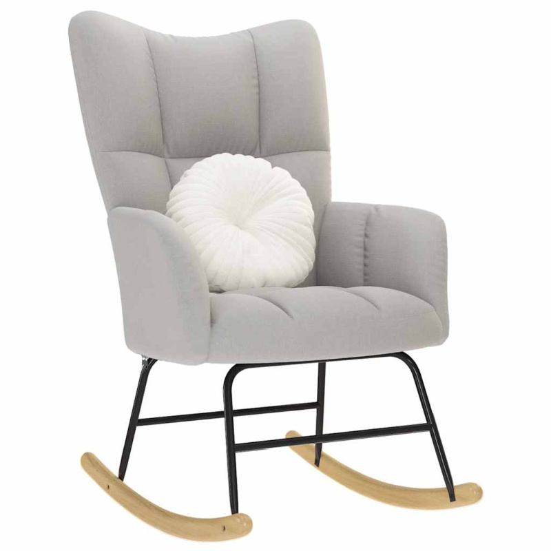 Relaxační Křeslo Textil - Taupe / S podnožkou Med fodskammel