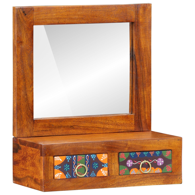 Nástěnná Skříň 40X20X50 Cm Masivní Dřevo Akácie