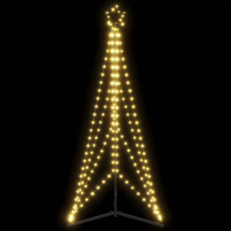 Led Vánoční Stromek 363 Teple Bílých Led Diod 182 Cm - Teplá bílá / 400 cm