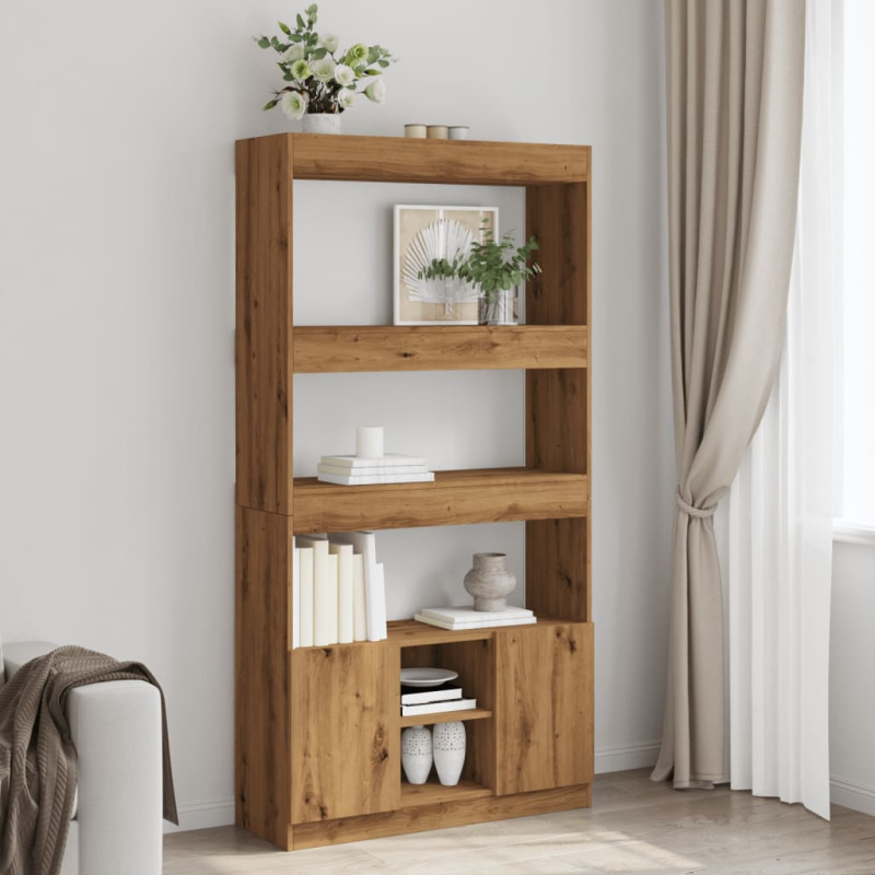 Skříň Highboard Artisan 92 X 33 X Kompozitní Dřevo Dub - 180 cm / 92 cm