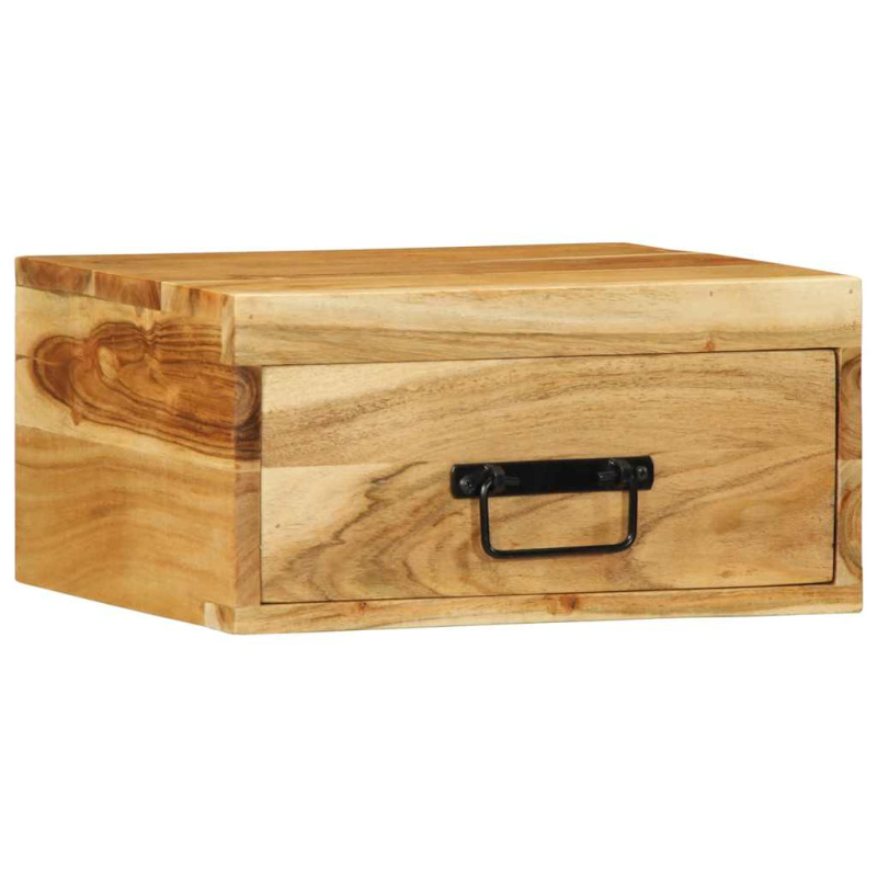 Nástěnný Noční Stolek - masivní akáciové dřevo / 1