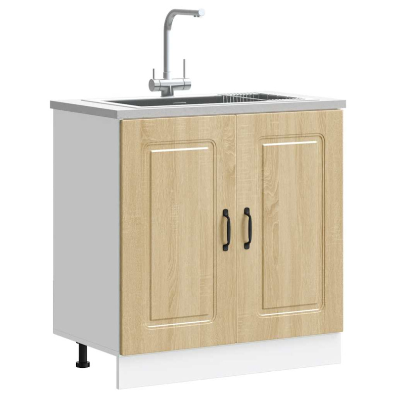 Skříňka Pod Umyvadlo Kalmar 80X46X81,5 Cm Kompozit Dub Sonoma
