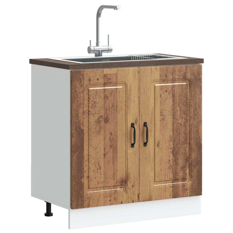 Skříňka Pod Umyvadlo Kalmar 80X46X81,5Cm Kompozit Staré Dřevo