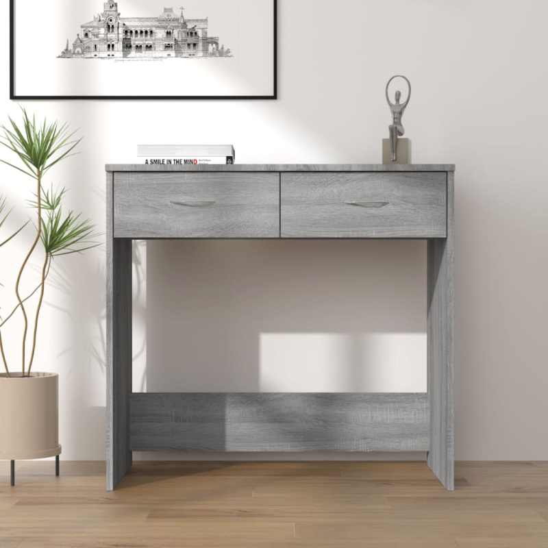 Psací Stůl Šedý Sonoma 80 X 40 X 75 Cm Kompozitní Dřevo - Staré dřevo