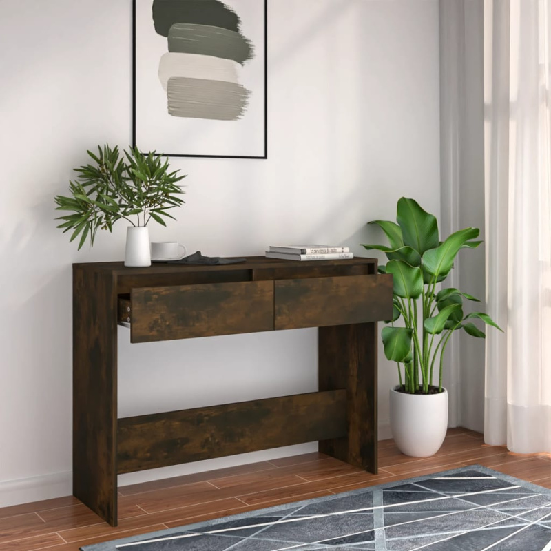 Konzolový Stolek 100X35X76,5 Cm Kompozitní Dřevo - Staré dřevo