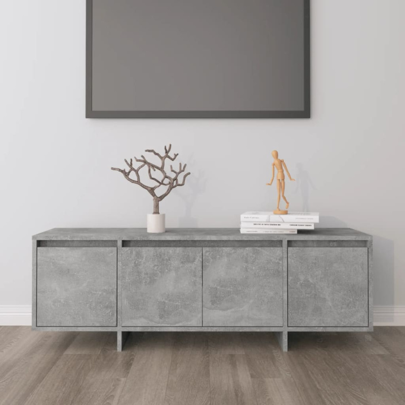 Tv Skříňka Betonově Šedá 120 X 30 X 40,5 Cm Kompozitní Dřevo - Staré dřevo