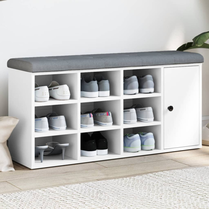 Lavice S Botníkem 102 X 32 X 50 Cm Kompozitní Dřevo - Staré dřevo