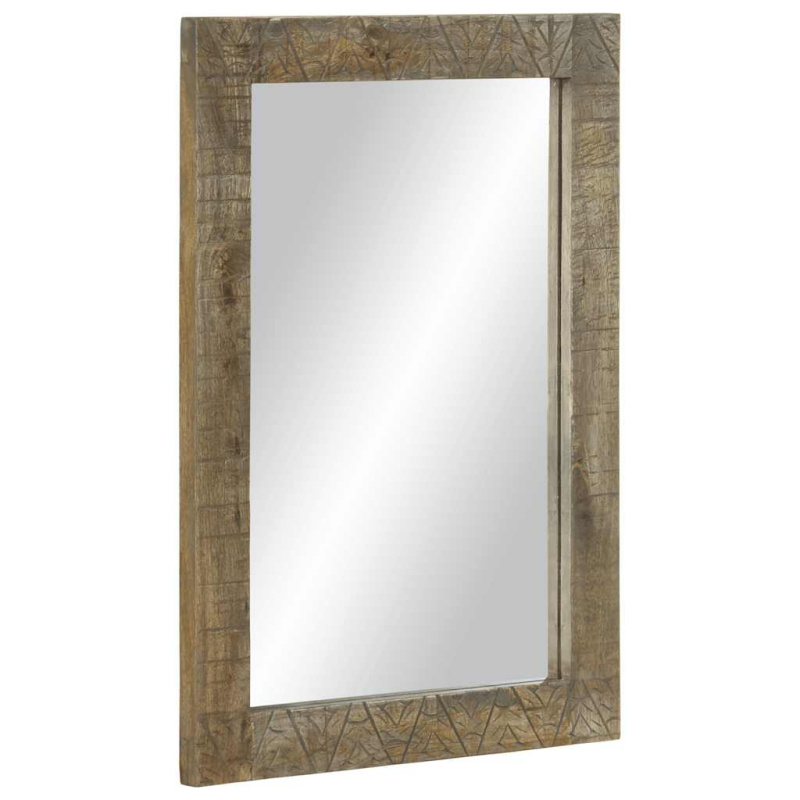 Koupelnové Zrcadlo 50X2,5X70 Cm Masivní Mangovníkové Dřevo