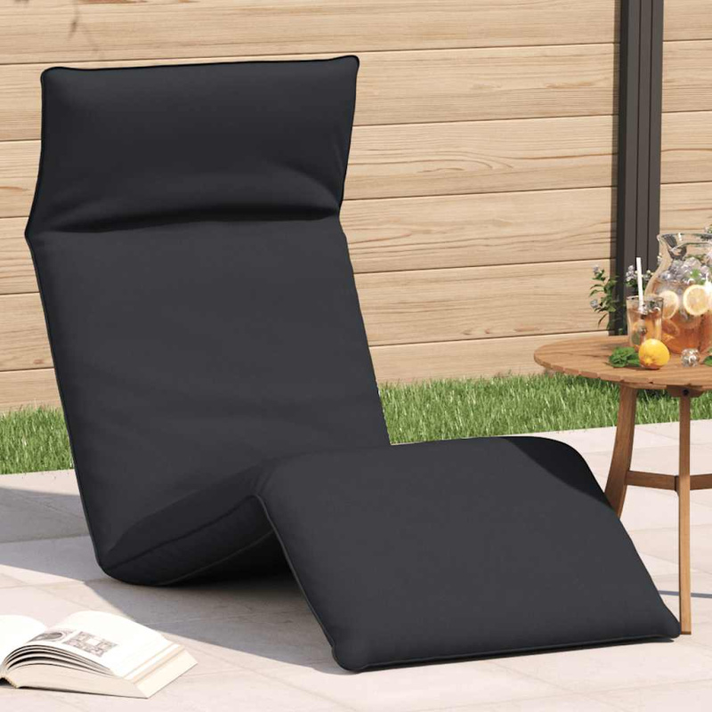 Skládací Lehátko Černé 175X54X8,5 Cm Oxford Fabric - Antracitová
