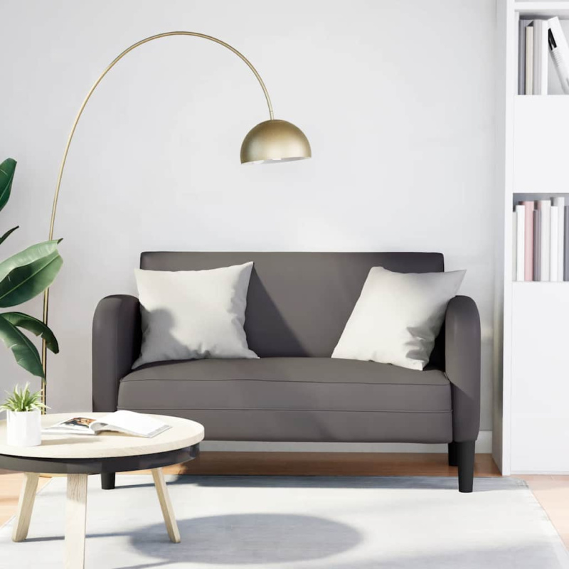 vidaXL Loveseat Sofa krémová 110 cm umělá kůže