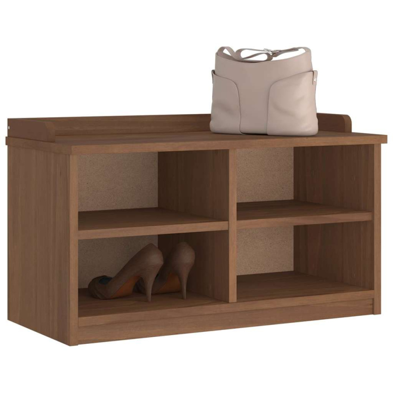Lavice Do Předsíně Sandnes 87X40X50 Cm Masivní Borovice - wallnut