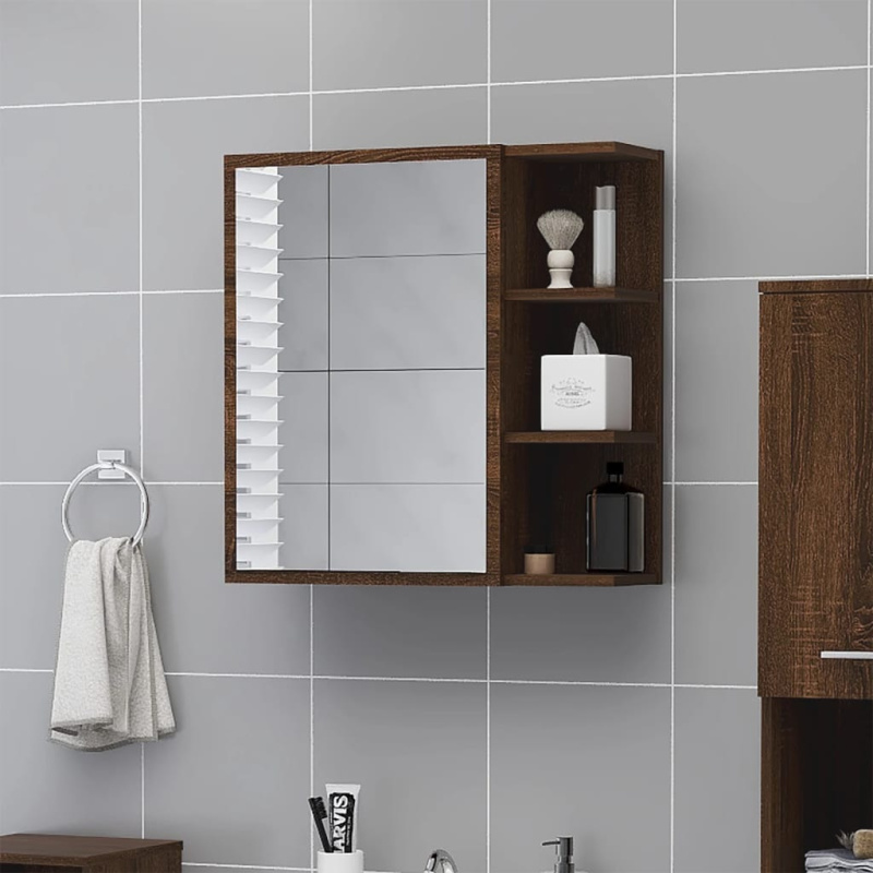 Koupelnová Zrcadlová Skříňka 62,5X20,5X64 Cm Kompozit - dub artisan