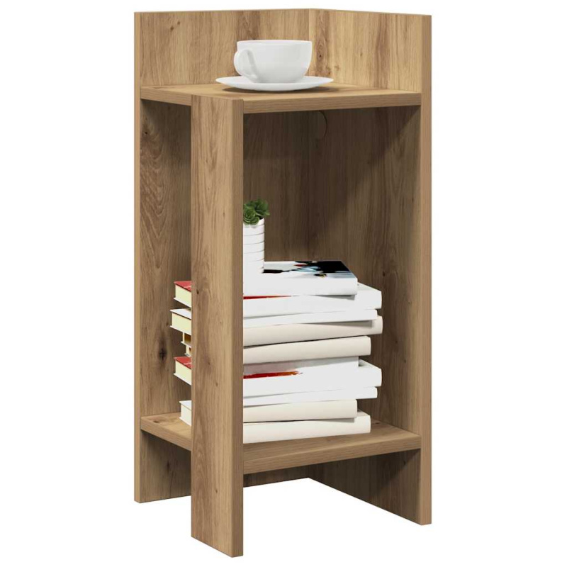 Odkládací Stolky S Policí 2 Ks 25,5X27X60 Cm - Šedá sonoma / 2