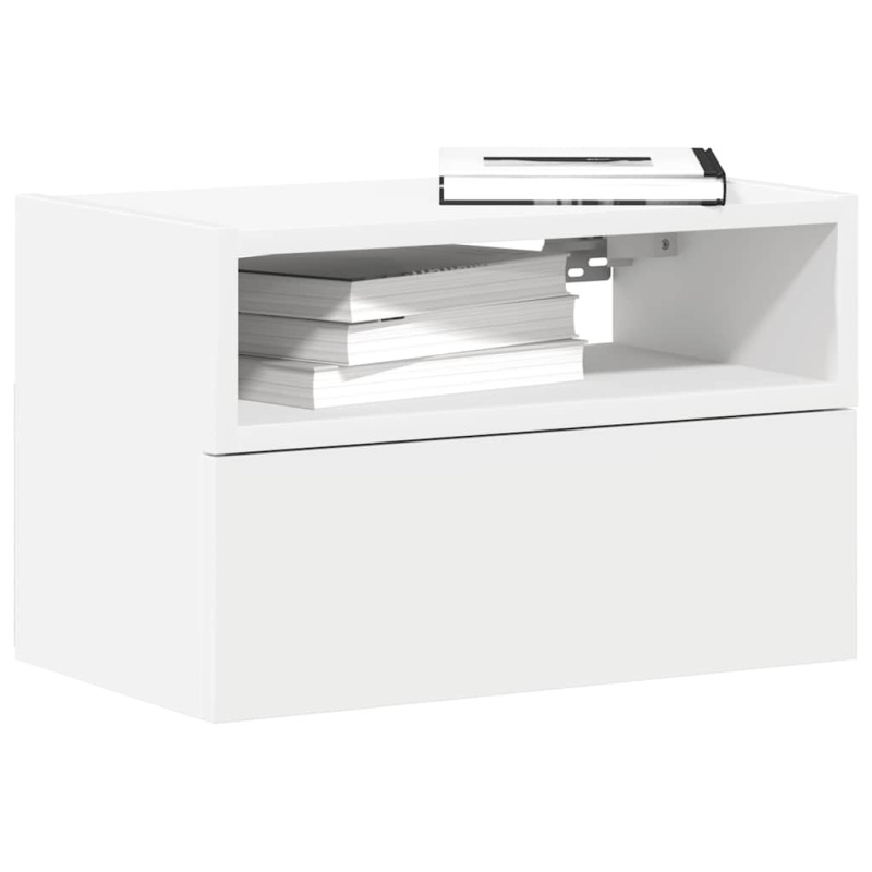 Nástěnné Noční Stolky 2 Ks Bílé 45X26X28,5 Cm - dub sonoma / 1