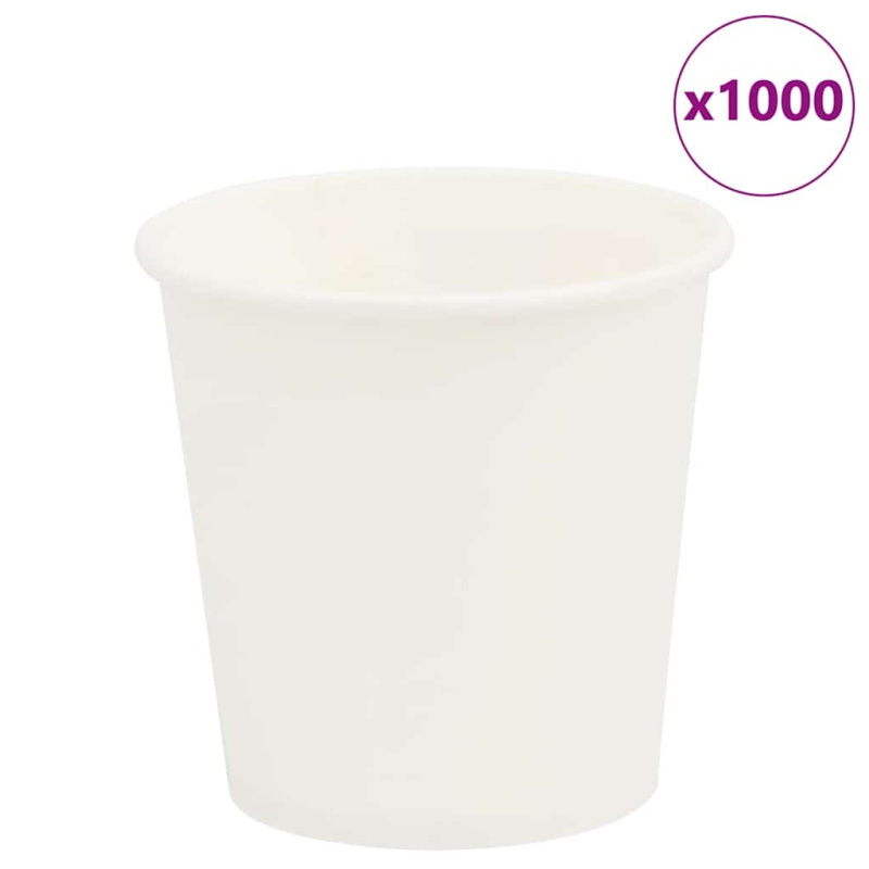 vidaXL Papírové kelímky na kávu 1000 pcs 16oz 400ml červeno-černý