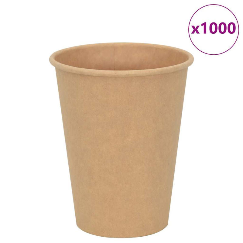 vidaXL Papírové kelímky na kávu 1000 pcs 12oz 300ml bílé