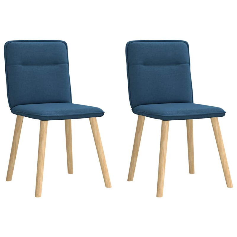 Jídelní Židle 2 Ks Modré Textil - Džínově modrá / 2