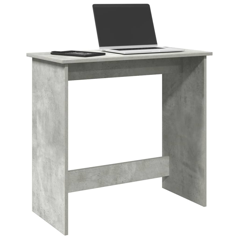 Psací Stůl Betonově Šedý 80 X 40 X 75 Cm Dřevotříska - Kouřový dub