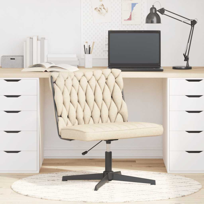 Otočná Kancelářská Židle Textil - Taupe