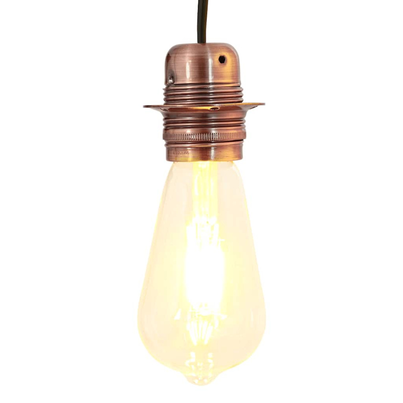 Svítidla 2 Ks Červený Bronz E27 - glossy black / 41 x 86 mm