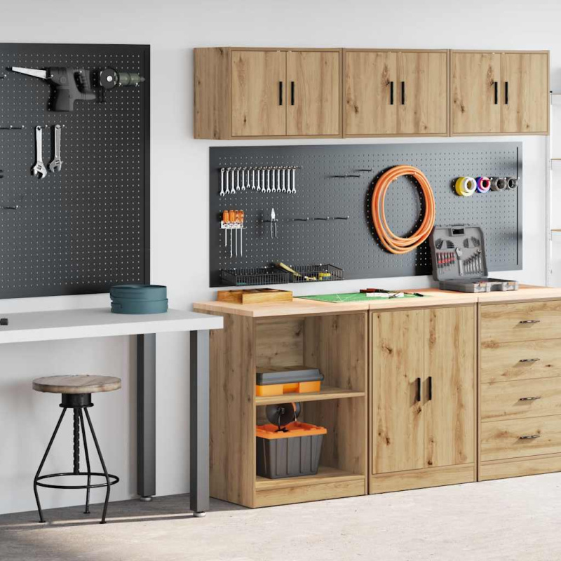 Garážové skříně 2 ks dub artisan kompozitní dřevo